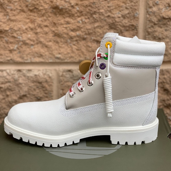 Timberland Men's Premium 6" White Boots - Picture 4 of 4